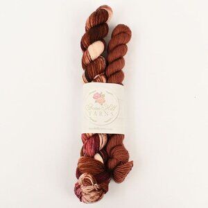 Rose & Hill Yarns Fingering Weight Sock Set SW Merino Wool Nylon Sincerely Apple